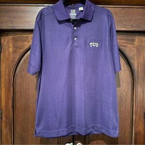 TCU Horned Frogs Cutter & Buck Performance Polo Gameday - Mens Large